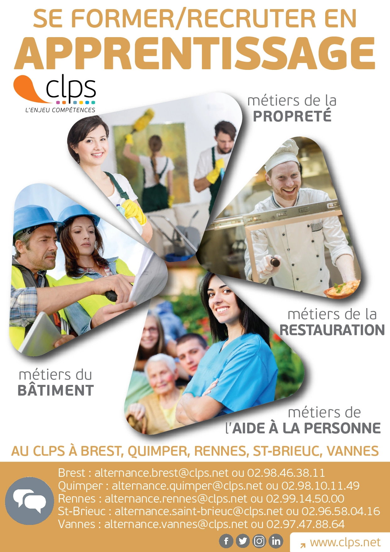 affiche apprentissage au CLPS