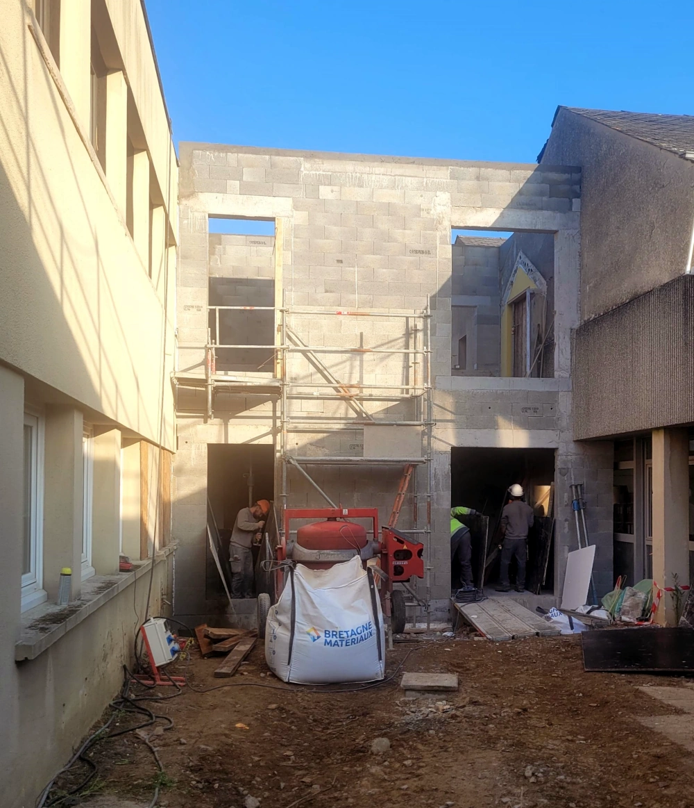 travaux extérieur au centre de formation clps à Rennes