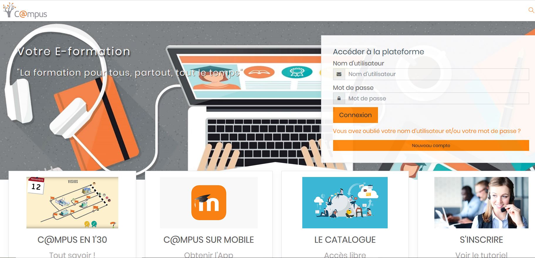 Plateforme de formation à distance CLPS