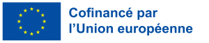 Drapeau de l’Union européenne accompagné du texte « Cofinancé par l'Union européenne ».